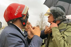 Gitanas Nausėda žengė į gaisravietę Alytuje: dabar laikas ne emocijoms