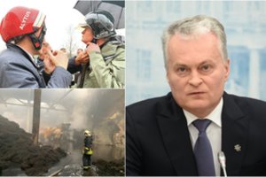 G. Nausėda atskleidė, ką jam papasakojo per gaisrą Alytuje dirbę ugniagesiai: „Visa tai yra nenormalu“