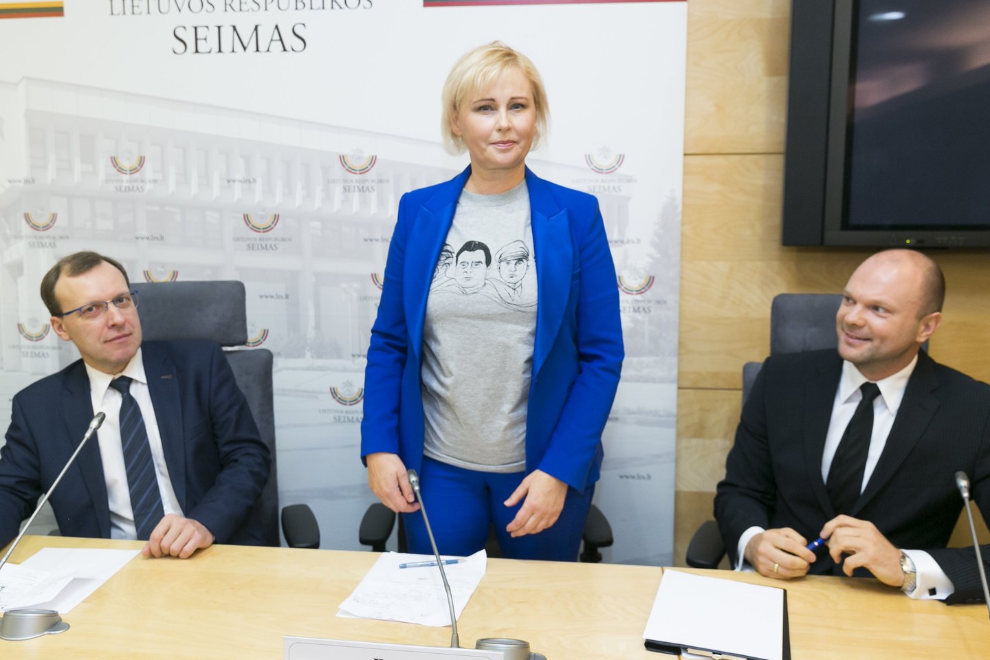 Centro partija prieš būsimus Seimo rinkimus prie savo pavadinimo prisideda žodžius gerovės Lietuva.<br>T.Bauro nuotr.