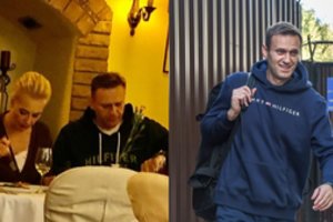 Rusijos opozicionierius Aleksejus Navalnas pastebėtas restorane Vilniuje