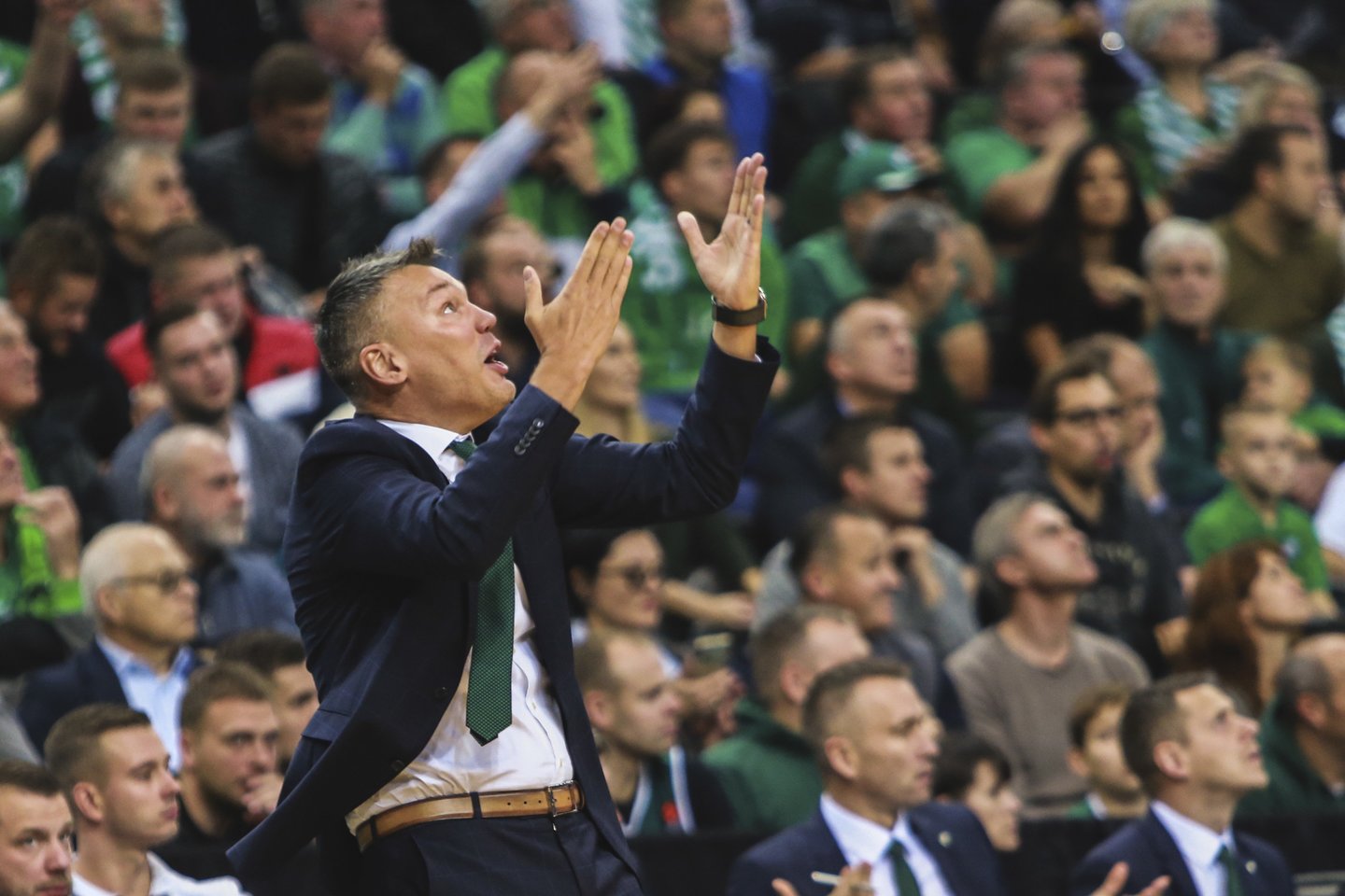 Š.Jasikevičius po pralaimėjimo griežtai kritikavo savo komandą.<br> G.Bitvinsko nuotr.