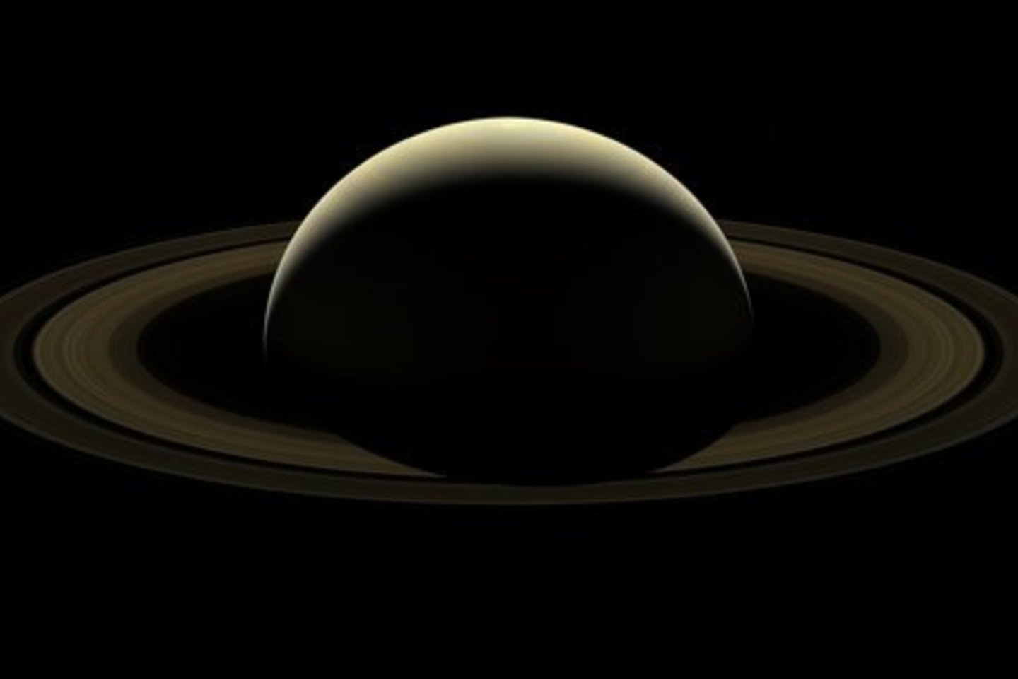 2017 metų rugsėjo 15 d. „Cassini“ zondas sudegė Saturno atmosferoje. <br>NASA nuotr. 