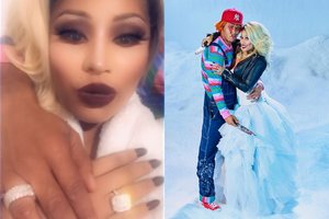 Nicki Minaj vestuvės – tarsi siaubo filme: masyvūs žiedai, kraujas ir peiliai