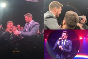 Michaelo Buble iš minios išrinktas ir čia pat padainavęs Dainotas Varnas: „Ačiū gyvenimui“