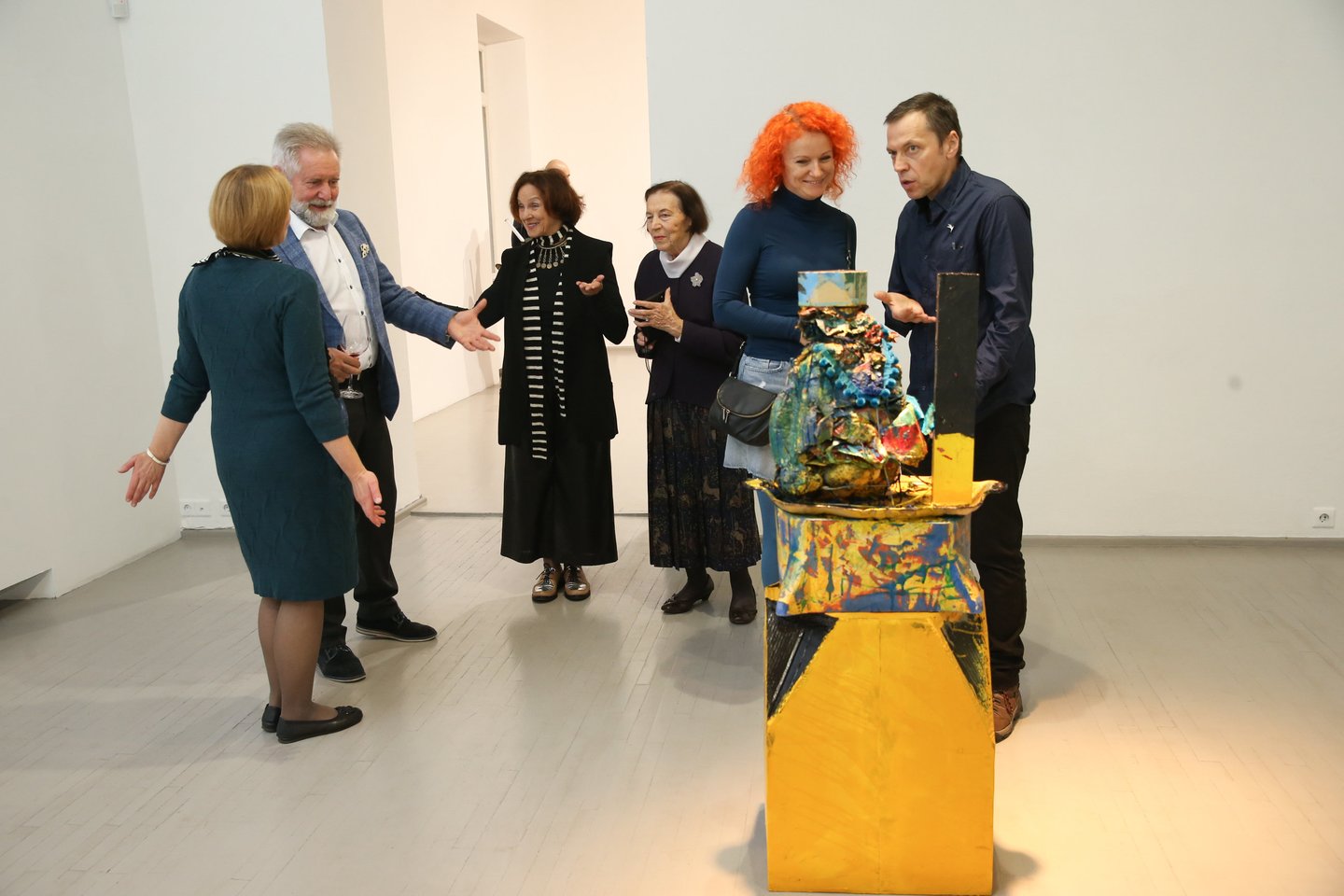  Aido Bareikio parodos „Omenyje“ atidarymas Vilniaus „Vartų“ galerijoje.<br>R.Danisevičiaus nuotr.