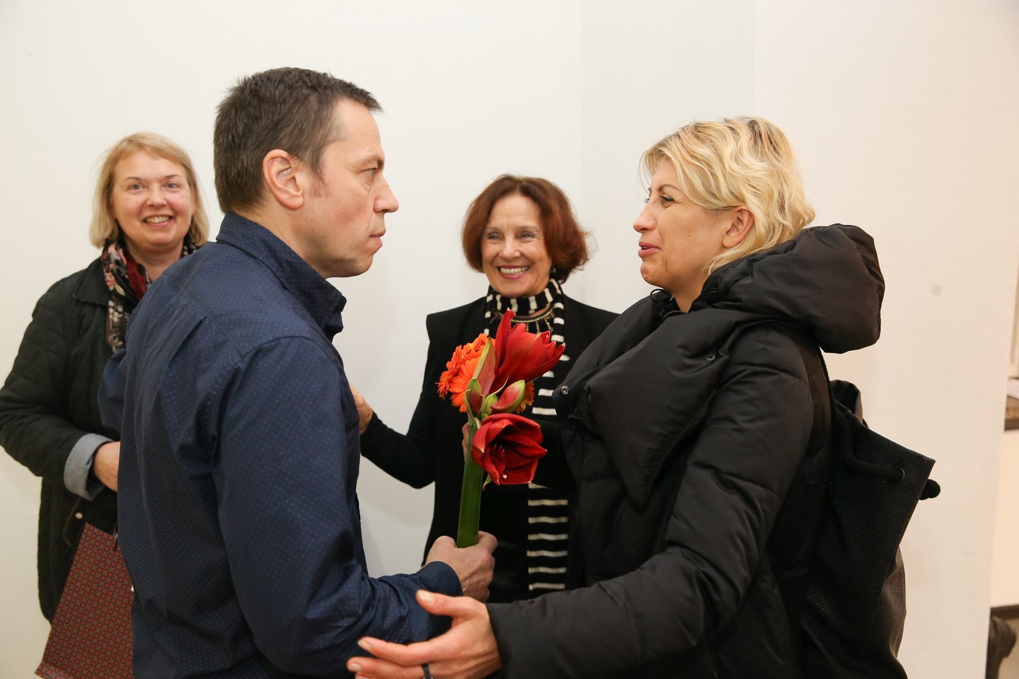  Aido Bareikio parodos „Omenyje“ atidarymas Vilniaus „Vartų“ galerijoje.<br>R.Danisevičiaus nuotr.