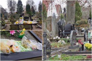 Prie čigonų kapų – degtinė ir maistas mirusiesiems, bet tradicijas priversti keisti