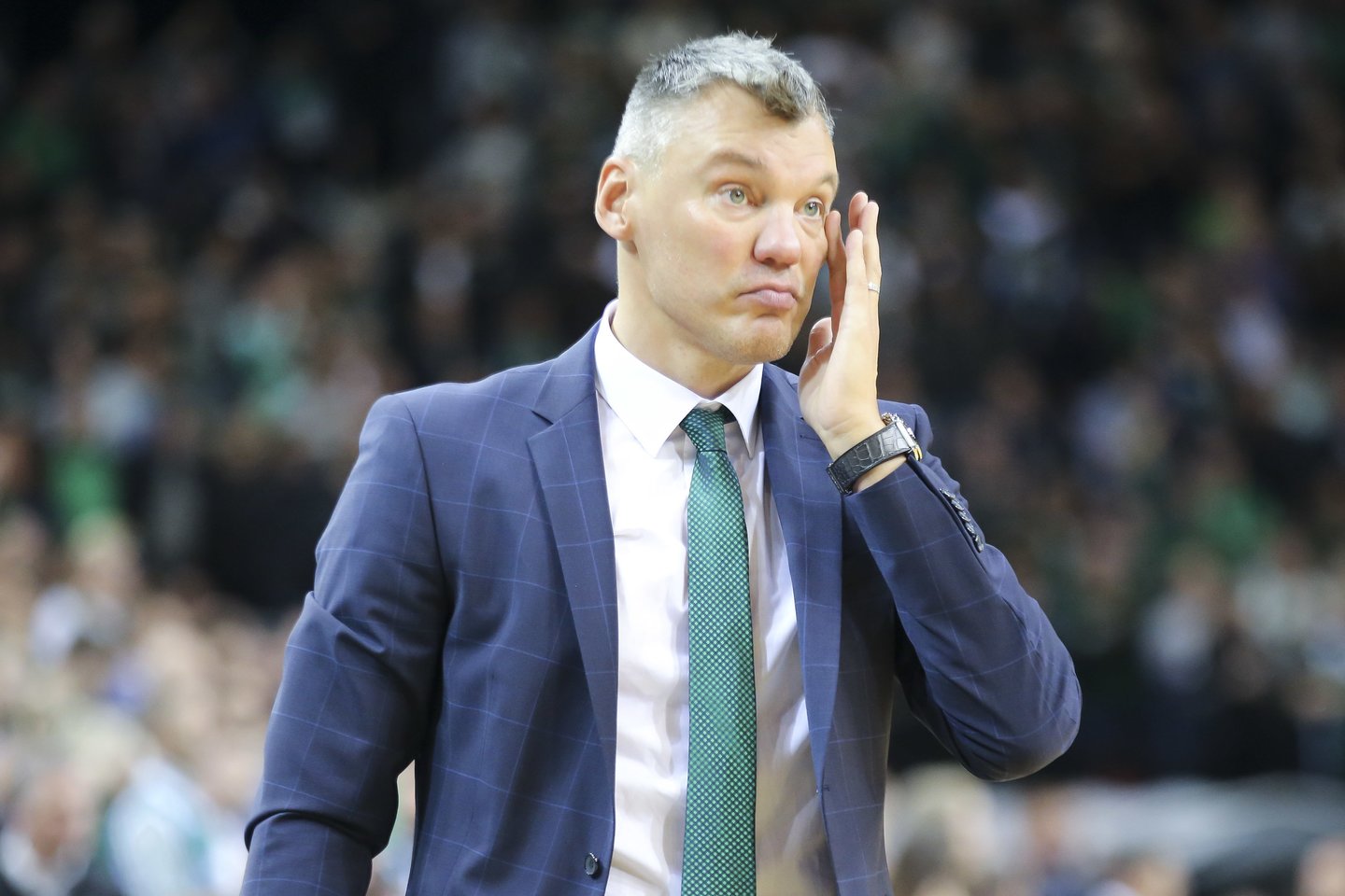 Šarūnas Jasikevičius džiaugėsi netikėta pergale.<br>T.Bauro nuotr.