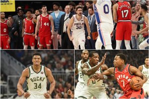 NBA naktis: „Sixers“ dramatiškai pratęsė pergalių seriją, „Bucks“ palaužė čempionų pasipriešinimą