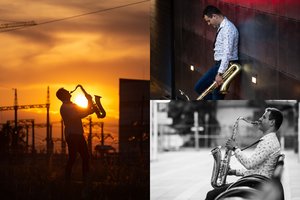 Saksofonistas Juozas Kuraitis pristatė muzikinį kūrinį, skirtą lietingam rudeniui