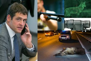 Medžioklės mėgėjas Remigijus Žemaitaitis užsimojo ginti vairuotojus nuo žvėrių