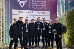 Pergalingas Lietuvos rinktinės debiutas Europos padelio teniso čempionate