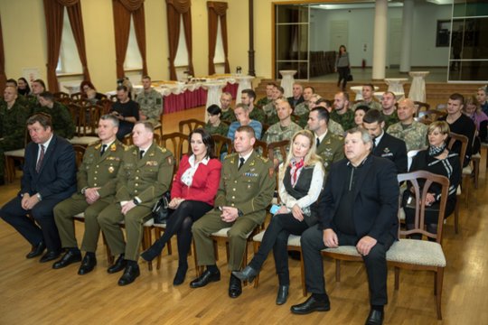  Krašto apsaugos ministerija pagerbė karius, dalyvavusius pasaulio kariškių žaidynėse Kinijoje<br> A.Pliadžio nuotr.