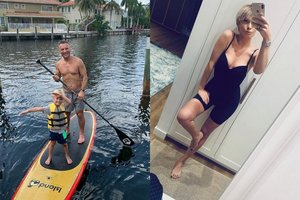 Asmenukėse – Dariaus Kasparaičio pramoga su sūnumi ir Ievos Stasiulevičiūtės grožis