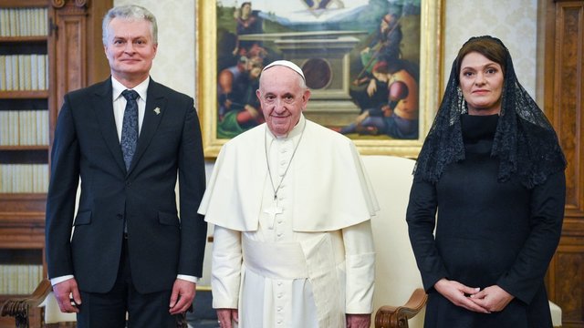 Prezidentas G. Nausėda susitiko su Popiežiumi Pranciškumi