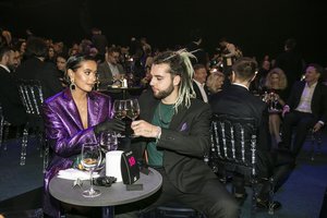 Po K. Meschino žinutės apie skyrybas su R. Daškevičiumi – judviejų pasirodymas vakariniame renginyje