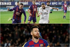 K. Benzema ir L. Messi vedė Madrido ir Barselonos klubus į pergales Ispanijoje