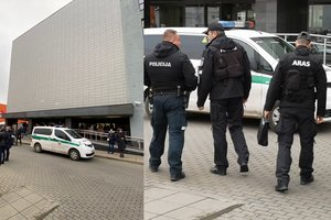 Telefoninis teroristas pagrasino sprogimu Vilniaus apylinkės teisme, pastatas buvo evakuotas