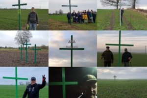 Lietuvos laukuose – kryžiai: į protestą kyla ūkininkai