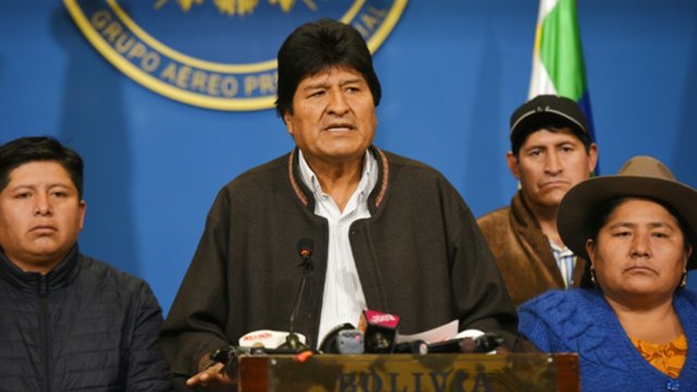 Meksika suteikė politinį prieglobstį Bolivijos prezidentui