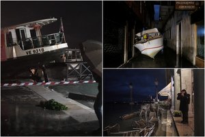 Venecijoje didžiausias per 50 metų potvynis pareikalavo dviejų žmonių gyvybių 