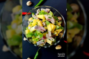 Silkės salotos su mangu: netikėtas derinys maloniai nustebino skoniu