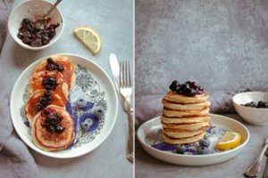 Citrininiai rikotos blyneliai – minkšti, purūs ir tiesiog tirpstantys burnoje