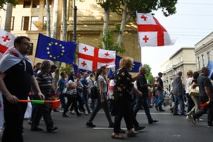 JAV ir ES reiškia paramą Gruzijos protestuotojams