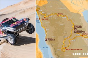 2020 metų Dakaro ralio maršrutas: kaip per 12 dienų dalyviai įveiks 7500 kilometrų