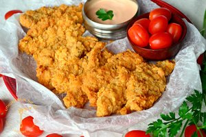 Traškios vištienos juostelės – užkandis, kuriam sunku atsispirti