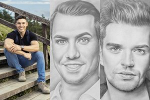 Pagal išvaizdą sutinkamas dailininkas Matas Dovidaitis stulbinamai atkuria žmonių veidus