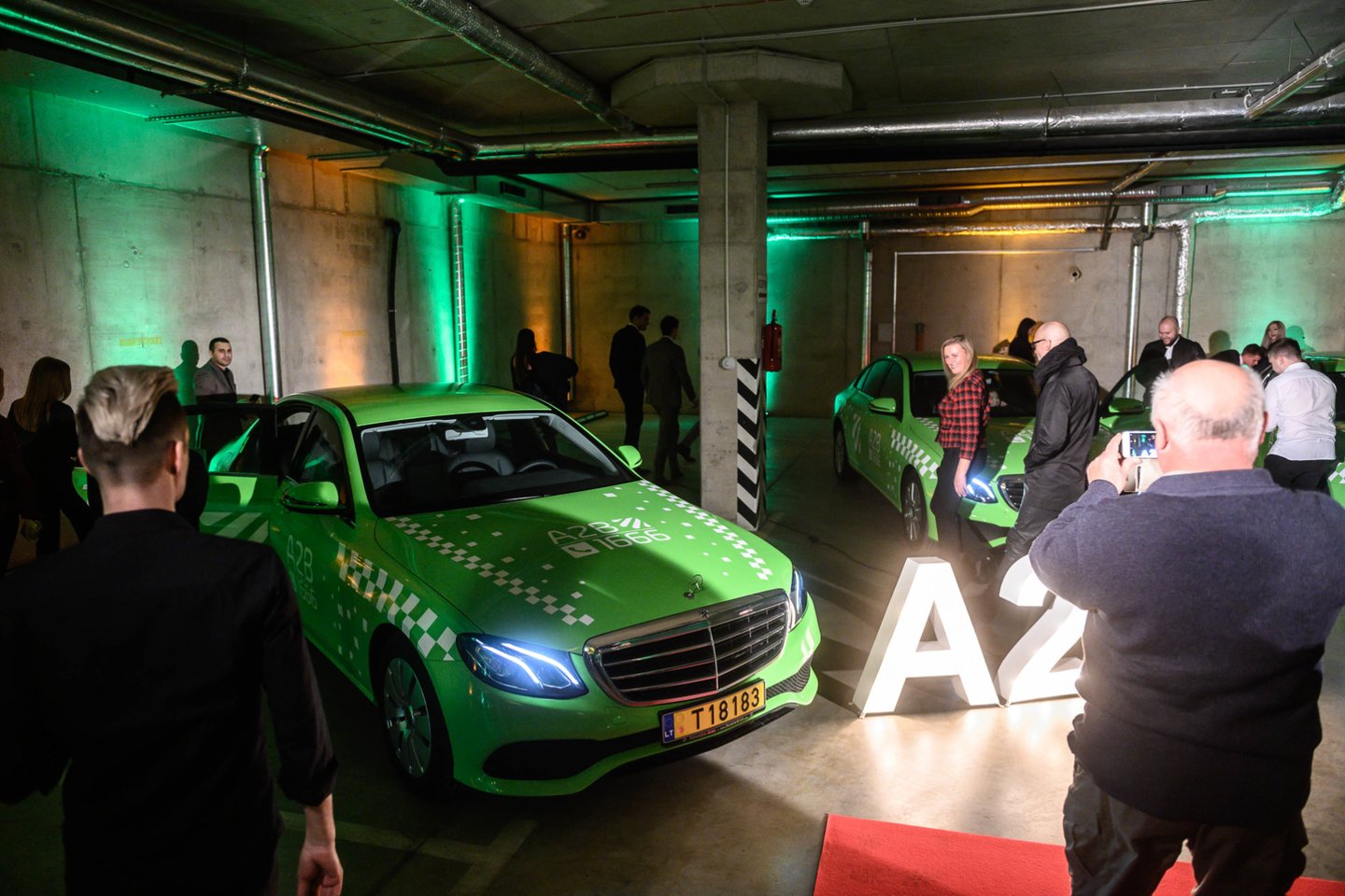 Kompanija A2B pristatė taksi paslaugas teiksiančius prabangius automobilius.<br>V.Skaraičio nuotr.