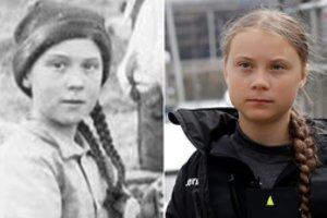 G. Thunberg keliauja laiku? 120 metų senumo nuotrauka sukėlė sąmokslo teorijų bangą