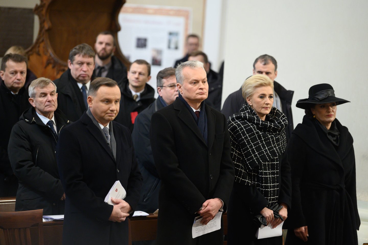 Sukilimo vadų laidotuvėse – Lietuvos prezidentas Gitanas Nausėda ir Lenkijos prezidentas Andrzejus Duda.<br>V.Skaraičio nuotr.