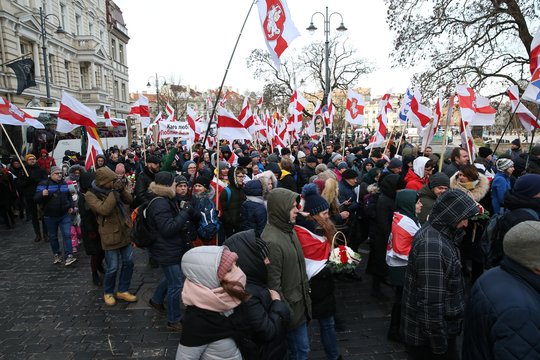 Vilniuje – XIX amžiaus sukilimo vadų laidotuvių ceremoniją.<br>R.Danisevičiaus nuotr.