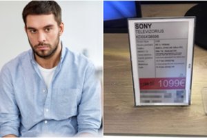 Per išpardavimo dienas vilnietis užfiksavo drastišką kainų neatitikimą