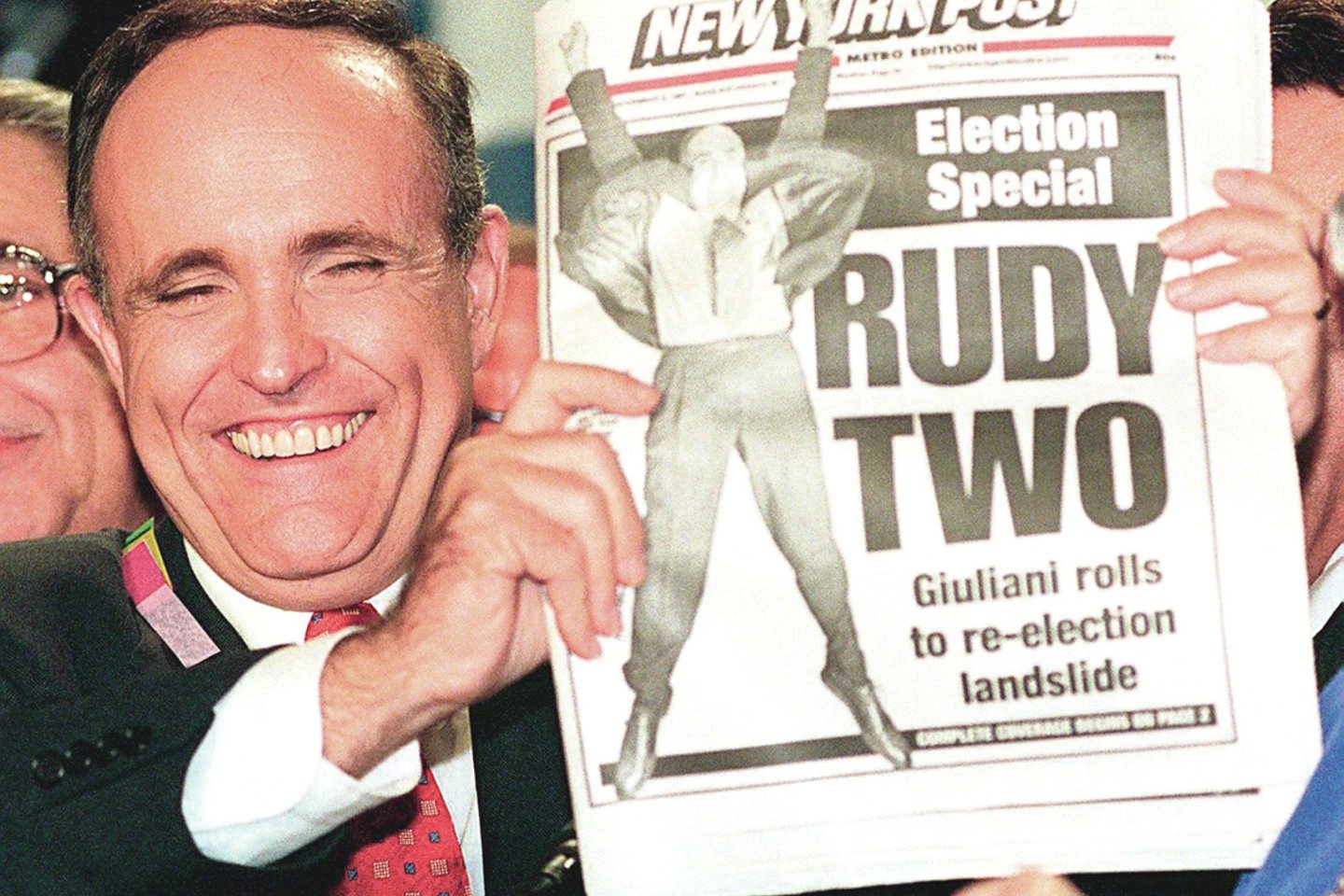R.Giuliani Niujorko meras buvo dvi kadencijas iš eilės. Per tą laiką jis išlaisvino miestą nuo nusikaltėlių, o amerikiečių pagarbą pelnė tvarkydamasis su rugsėjo 11-osios išpuolio padariniais.<br>AFP/„Scanpix“ nuotr.