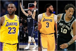 NBA naktis: L. Dončičiaus, A. Daviso ir L. Jameso dvigubi dviženkliai bei „Spurs“ 8-oji nesėkmė iš eilės