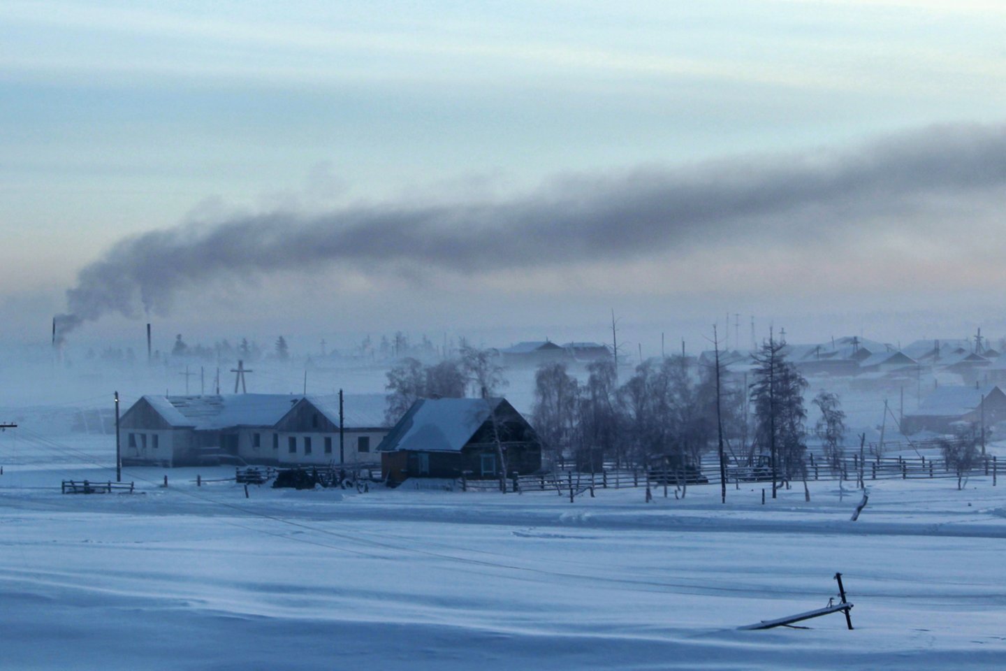  Šalčio poliuje Rusijoje oro temperatūra jau nuktiro žemiau 50 laipsių.<br> Scanpix/Reuters nuotr.