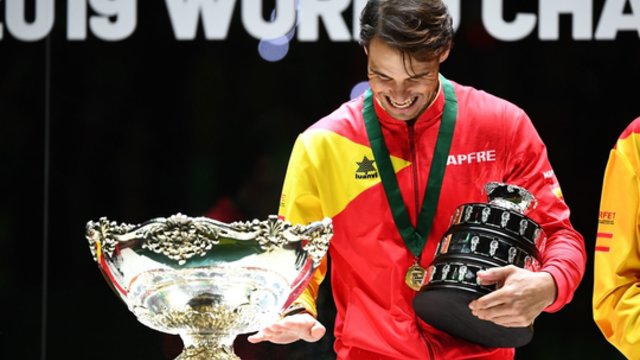 Rafaelis Nadalis lėmė Ispanijos rinktinės triumfą Daviso taurėje