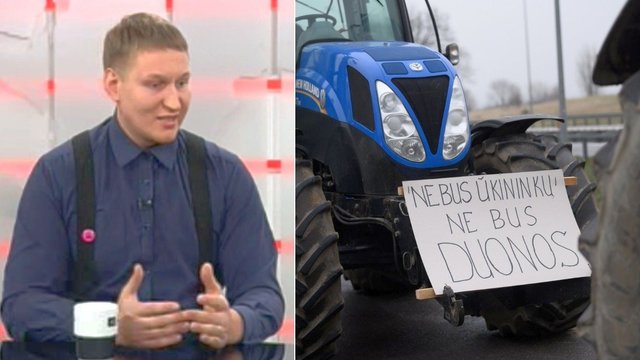 Traktoriais miestą užplūdę ūkininkai: „Nebegalime daugiau tylėti, nes diskusija nevyksta“