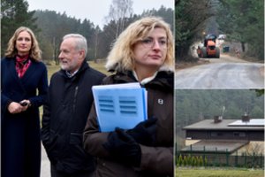 S. Skvernelio kaimynai įsiuto dėl konservatorių išvykos ir asfalto patikros: „Gėda!“