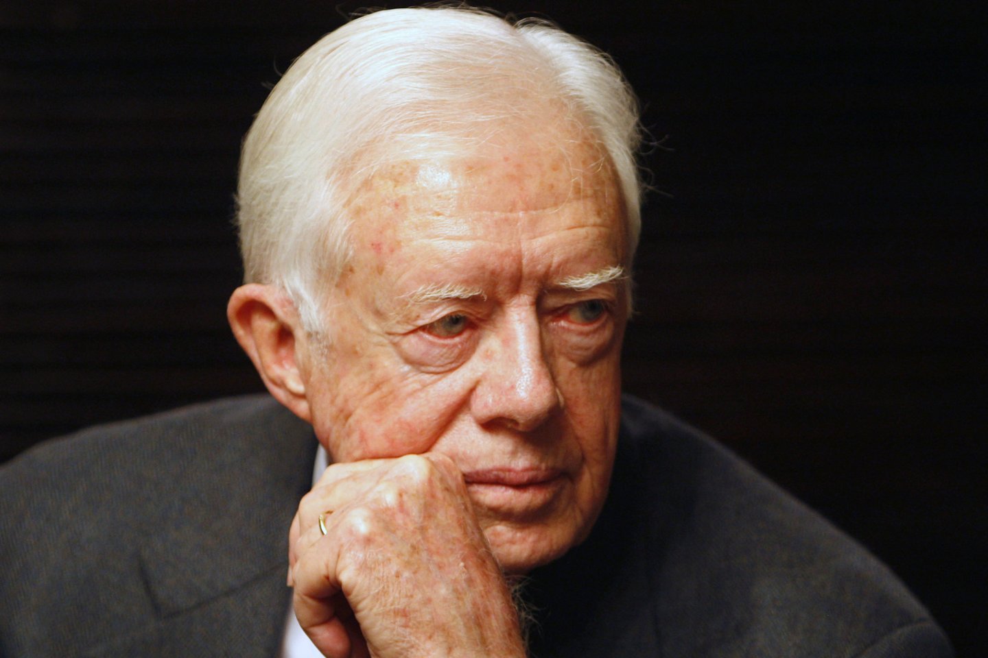 ​Buvęs JAV prezidentas Jimmy Carteris buvo paguldytas į ligoninę atlikti operacijos slėgiui kaukolės ertmėje sumažinti.<br>Reuters/Scanpix nuotr.