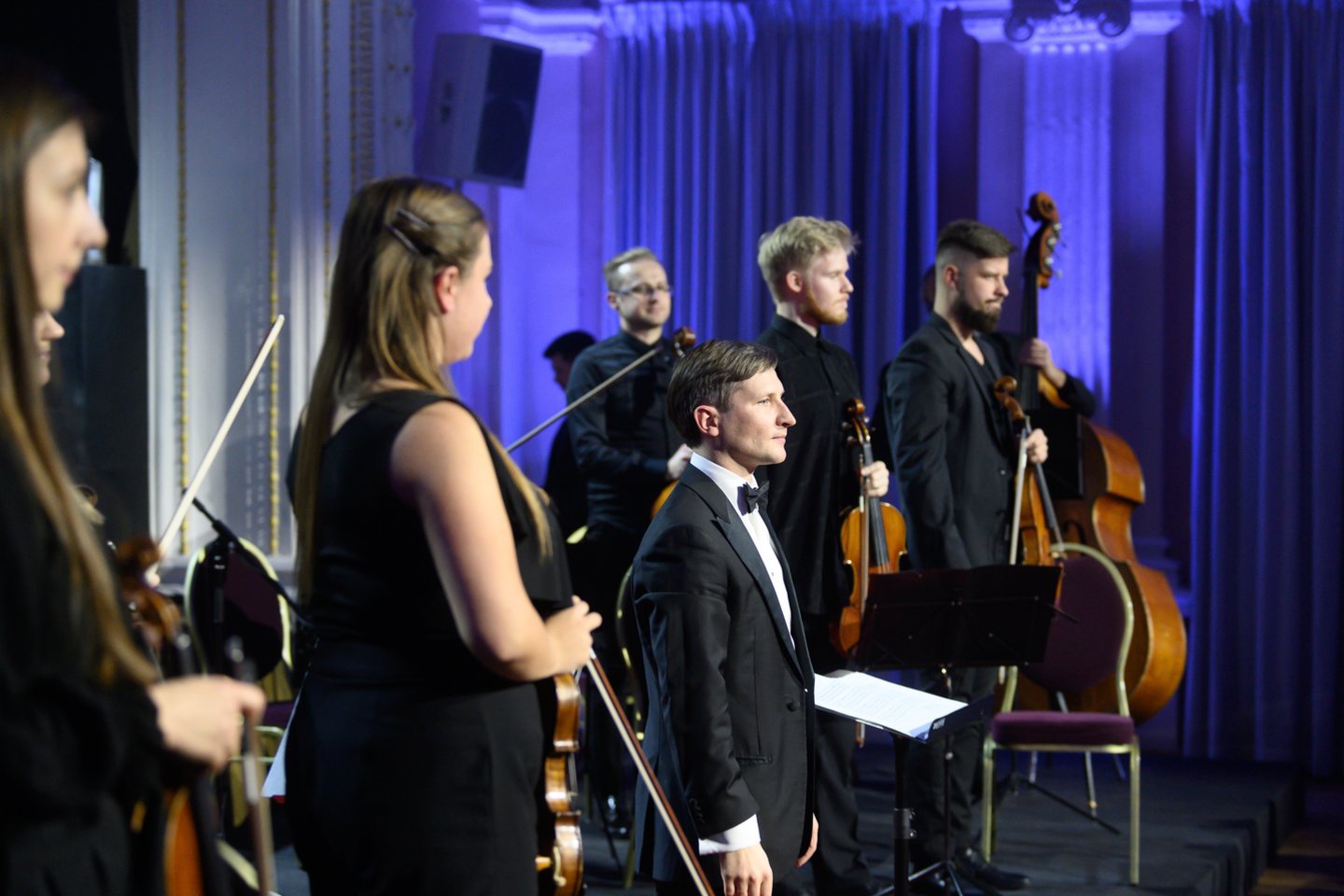 „Verslo geno“ renginyje koncertavo Modesto Barkausko diriguojamas šv. Kristoforo orkestras.<br> V.Skaraičio nuotr.