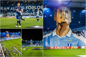 „Malmo“ puolėjas su futbolu atsisveikino pergalingu įvarčiu – gerbėjai iš džiaugsmo pašėlo