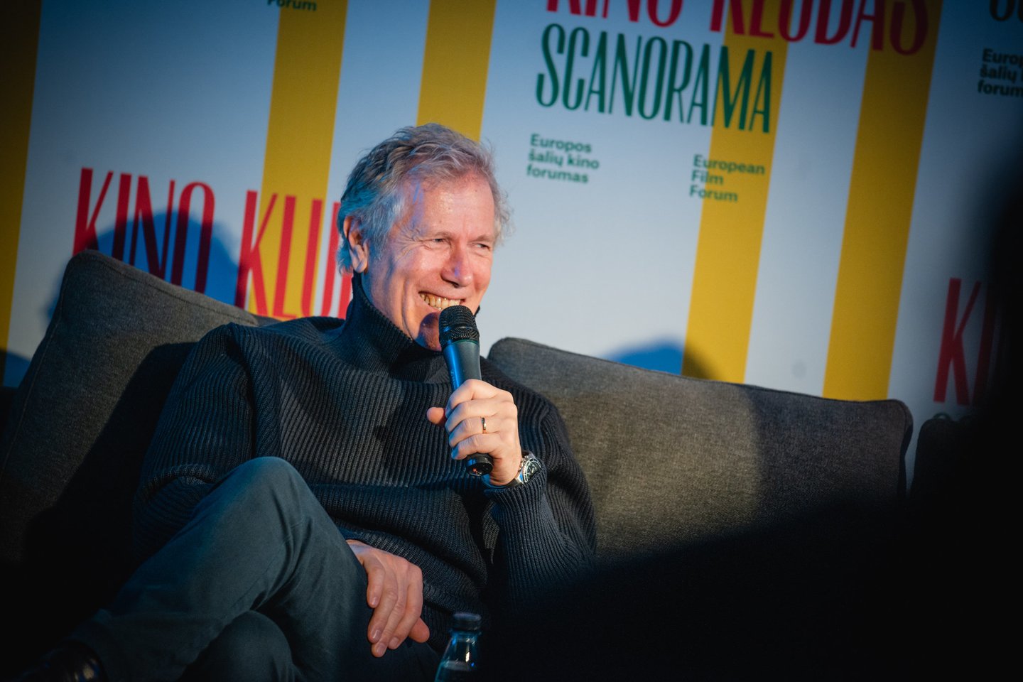 Norvegų režisierius H.P.Molandas, filmo „Vogti arklius“ autorius, lankėsi Vilniuje per „Scanoramos“ festivalį.<br>J.Auškelio („Fotodiena“) nuotr.