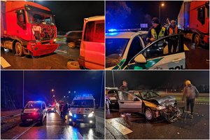 Vilniuje – masinė avarija: yra sužeistų, sunkvežimio vairuotojas girtas
