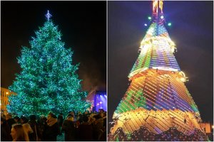 Pernai medine Kalėdų egle nustebinęs Rokiškis šiemet pristatė kitokią žaliaskarę 