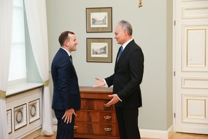 G. Nausėda priėmė eurokomisaru paskirto ministro V. Sinkevičiaus atsistatydinimą