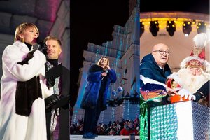 Kalėdiniame koncerte Kaune Inga Valinskienė pademonstravo šventinį įvaizdį